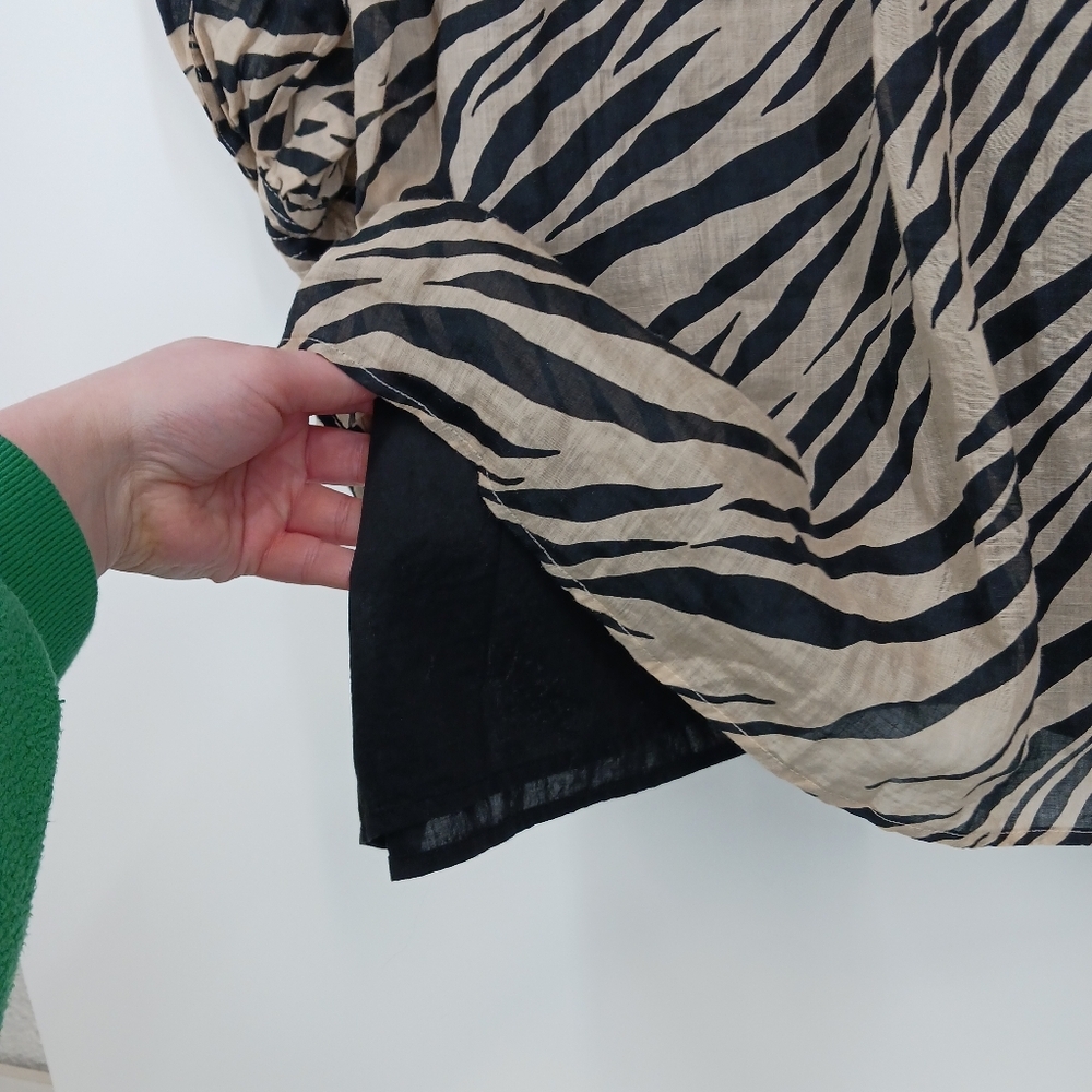 Banana Republic Ramie Zebra Print Dress - Picture 8 of 9
